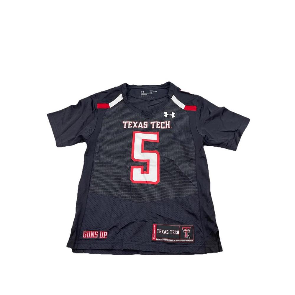texas tech under armour #5 Football Jersey Size YS‎ Patrick Mahomes H81